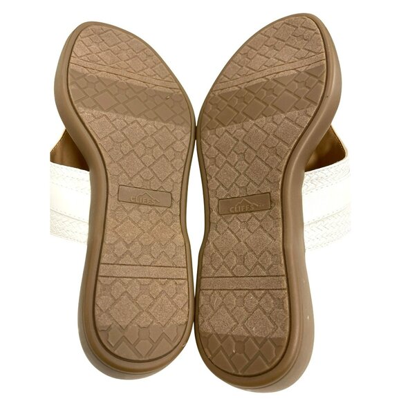 NEW Cliffs by White Mountain Benedict Wedge Thong Sandal Size 9 - Picture 5 of 6